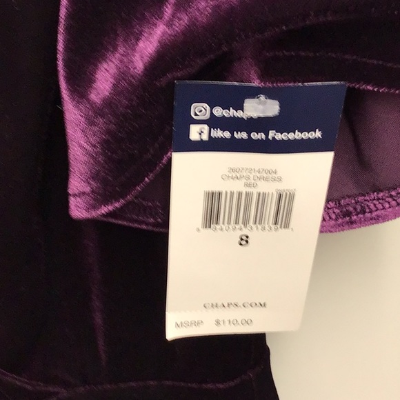 NEW VELVET CHAPS DRESS SIZE 8 - Picture 4 of 16